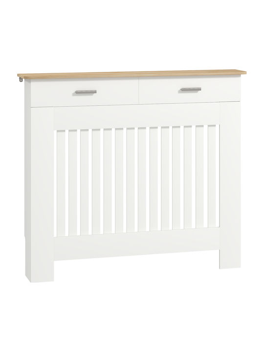 HomCom HomCom Heizkörperabdeckung aus MDF Weiß 112x19x97cm