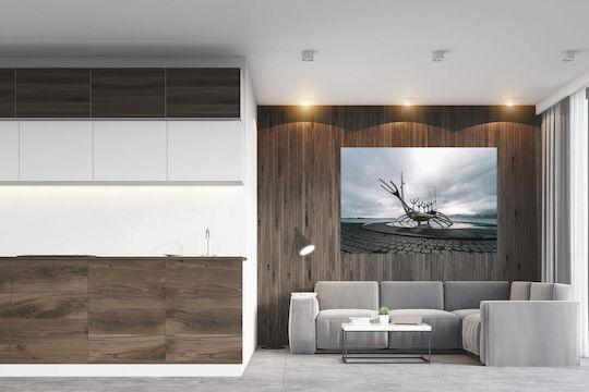 Картина Модерна скулптура край морето 150x100