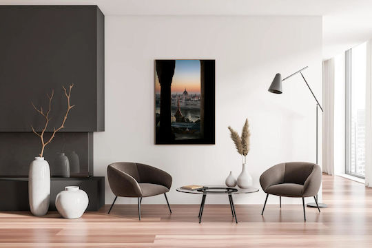 Tabloul Parlamentul din Budapesta la Apus 100x150