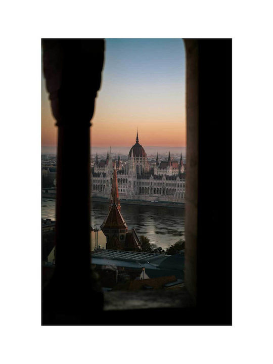 Tabloul Parlamentul din Budapesta la Apus 100x150