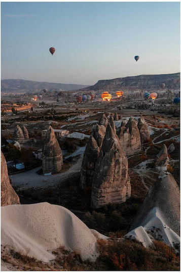 Tabloul Baloane deasupra Cappadociei la răsărit 100x150