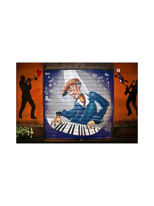 Street Art Jazzmusiker Gemälde 150x100