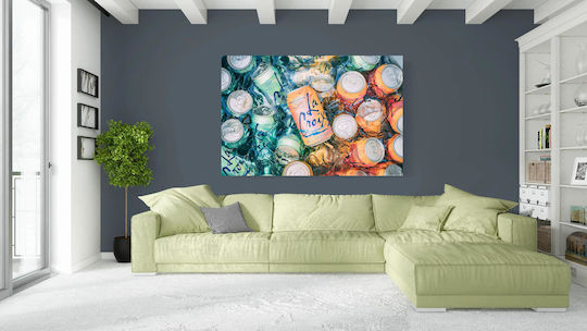 Tabloul Cutii de Băuturi Colorate în Gheață 120x80