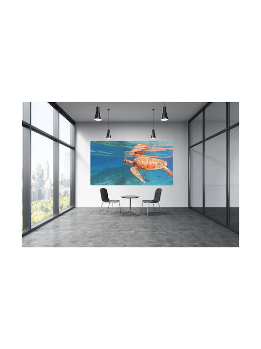 Tablou cu Țestoasă de Mare Înotând Sub Apă 120x80