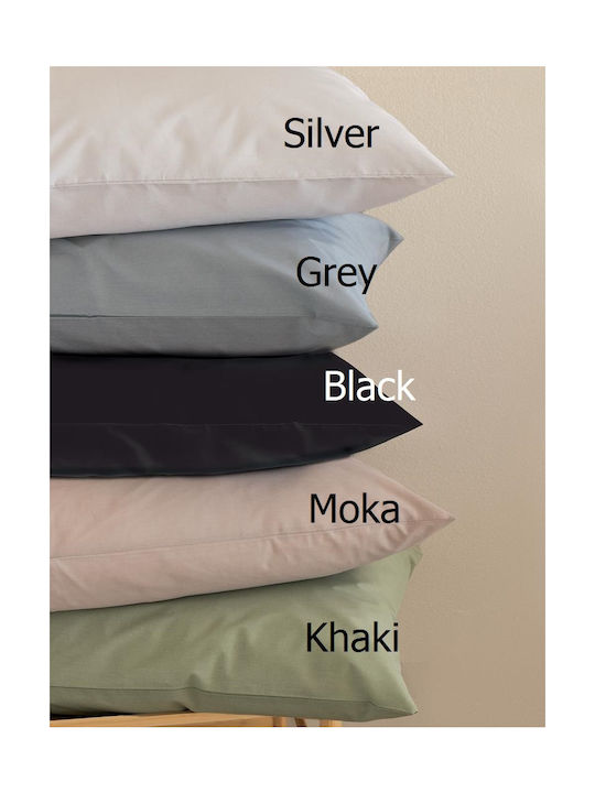 Palamaiki Baby Sheet Crib Cotton Fitted Silver Gray 70x140cm