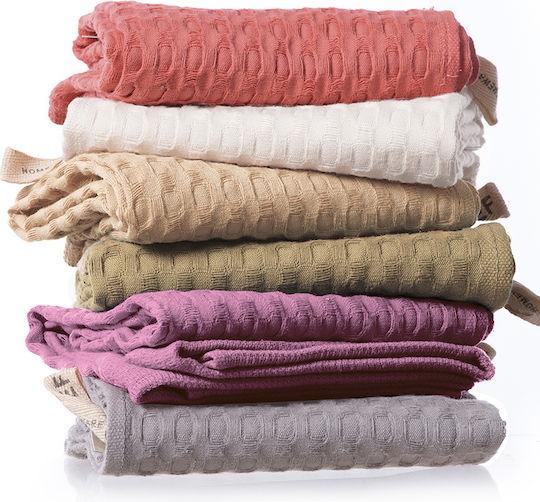 Nef-Nef Homeware Wafflow 24 Ποτηρόπανο από 100% Βαμβάκι σε Λευκό Χρώμα 45x68cm Nef-Nef Homeware Wafflow 24 Ποτηρόπανο από 100% Βαμβάκι σε Λευκό Χρώμα 45x68cm