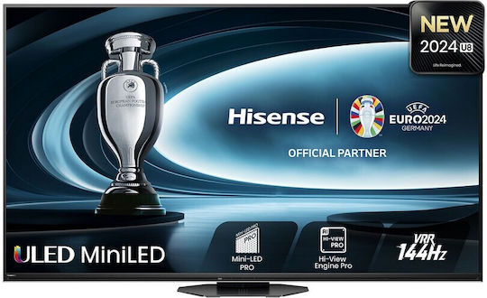 Hisense Smart Τηλεόραση 65" 4K UHD Mini LED U8N HDR (2024) 65U8NQ