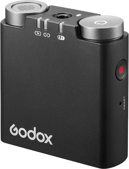 Godox Virso M1 Ασύρματο Μικρόφωνο Clip On για Κάμερα (1Tx + 1Rx)