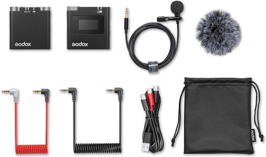 Godox Virso M1 Ασύρματο Μικρόφωνο Clip On για Κάμερα (1Tx + 1Rx)