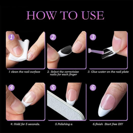 French False Nail Tip Pink IS-780013364