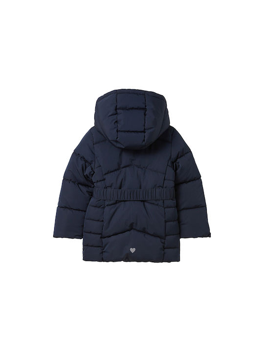 Tom Tailor Waterproof Kids Casual Jacket with Hood Blue