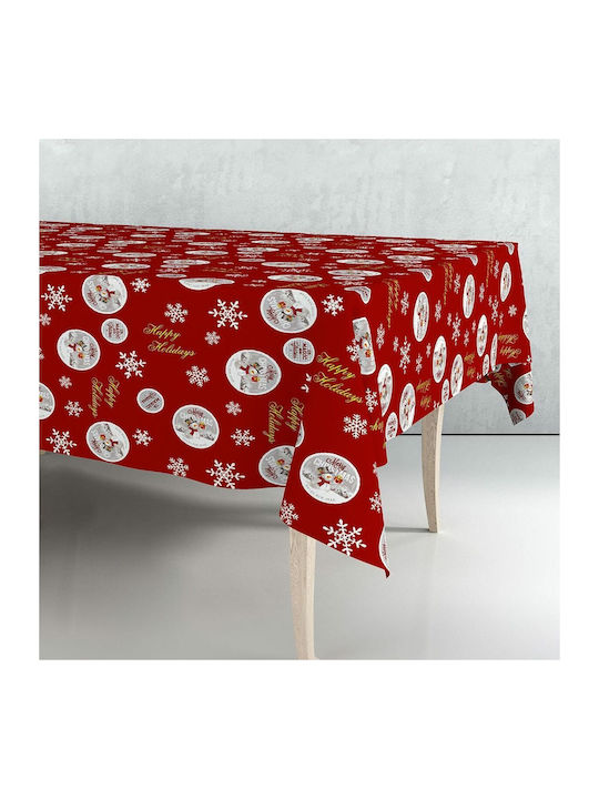 Roll Christmas Tablecloth Red Length 140cm.