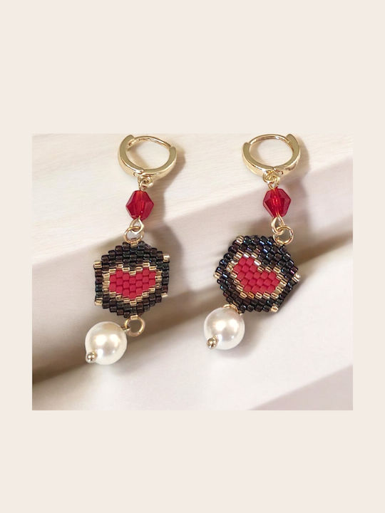 The Art of Beading Ohrringe Vergoldet mit Perlen