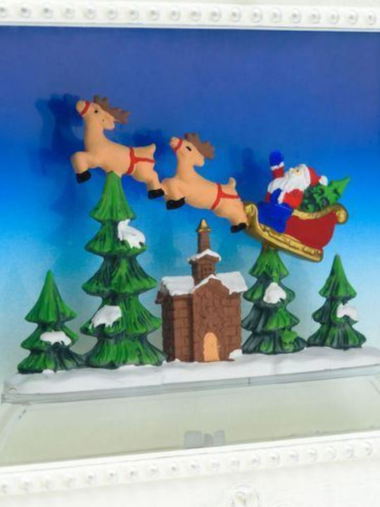 Christmas Snowball Illuminated with Santa Claus 21x4x27cm
