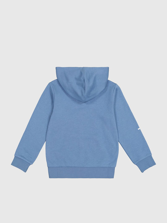 Παιδική Ζακέτα Φούτερ Fleece με Κουκούλα Μπλε