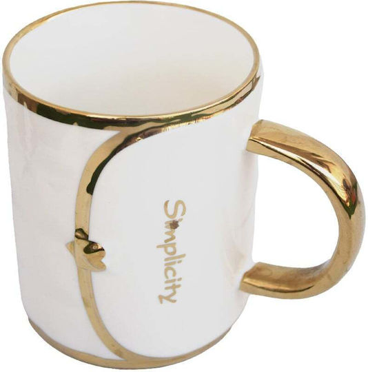 Pufo Fashion Time Ceramic Mug Coffee Tea 350 Ml White Pufo Fashion Time Ceramic Mug Coffee Tea 350 Ml White