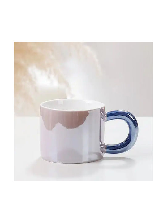 Glänzende Keramiktasse Pufo Tee Kaffee 250 ml Lila
