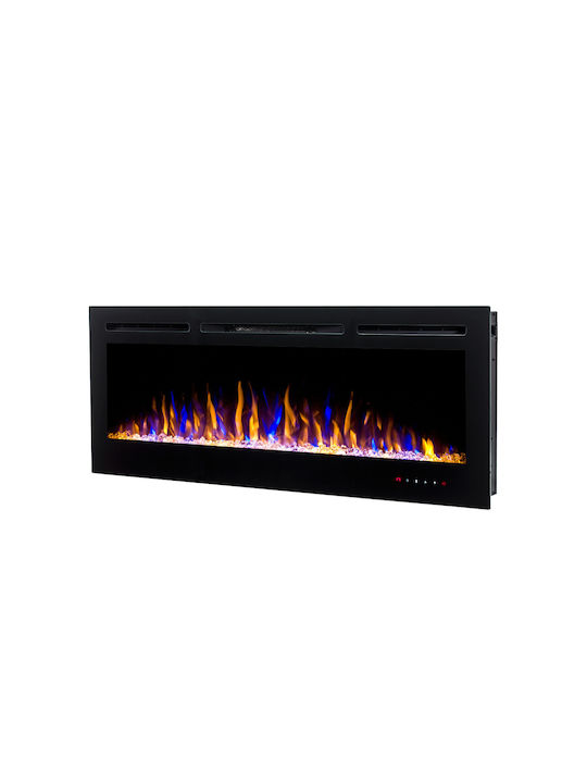 Hitense Wall Mounted Electric Fireplace 1600W 128x14cm Black