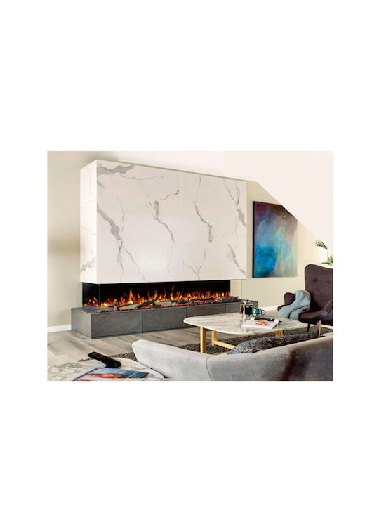 Hitense Wall Mounted Electric Fireplace 1600W 152.4x33.2cm Black