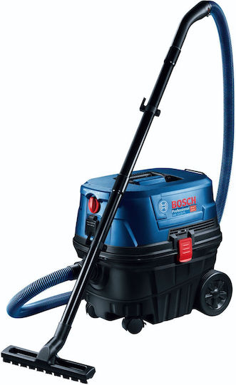 Bosch Gas 12-25 Pl Professional Vacuum Wet / Dry 1250W with Plastic Bin 25lt
