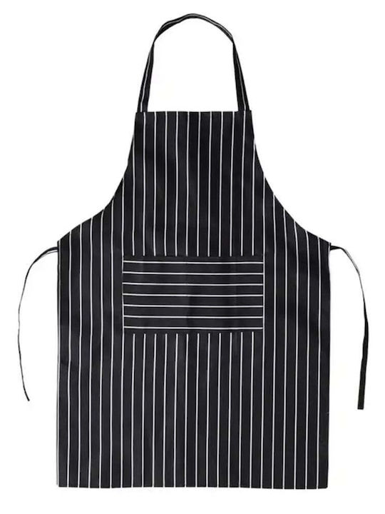 Simple Puffy Kitchen Apron Cooking Apron Universal Size Black