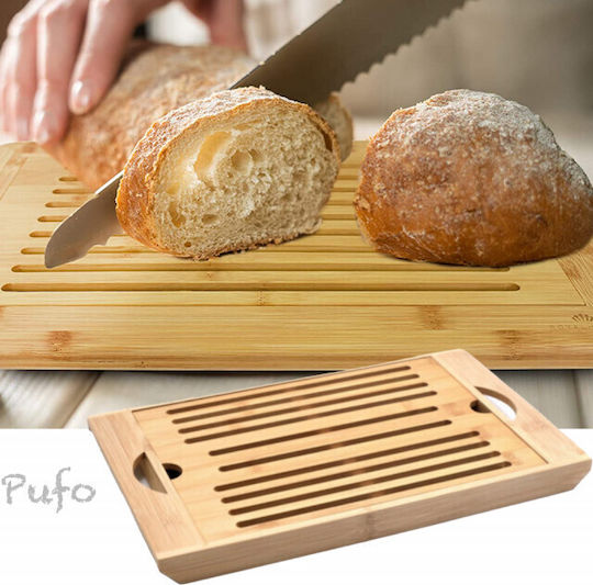 Tocatoare De Bucatarie Pentru Pâine Bambus 37 X 22 Cm