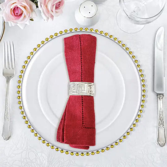 Elegante Große Kunststoffplatte Pufo Sanft Gold Desserts Vorspeisen 31 Cm