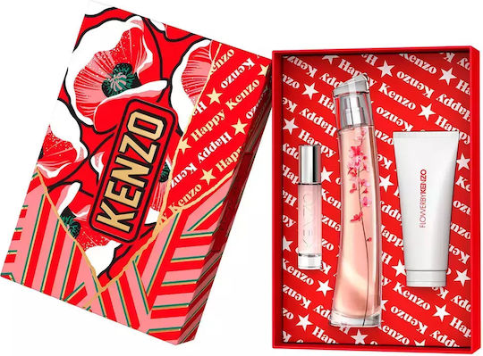 Kenzo Flower Дамски Комплект с Лосион за тяло 3бр