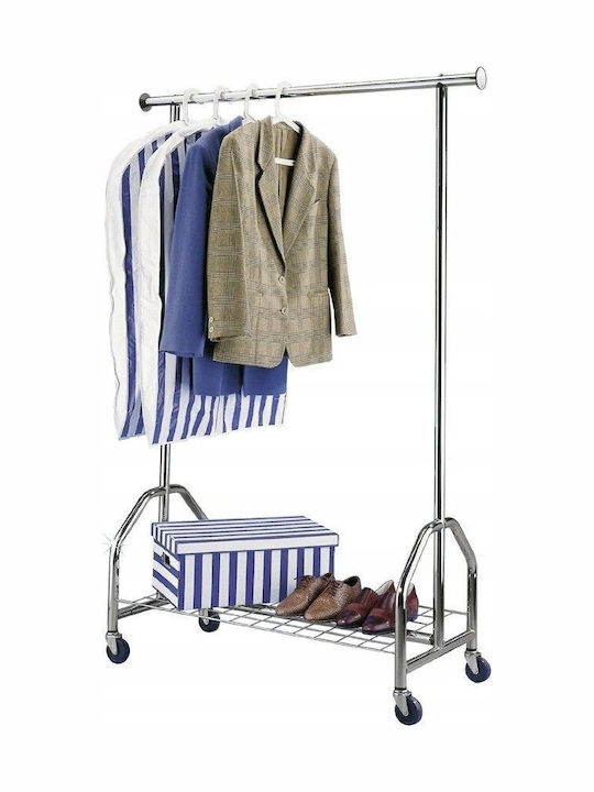 Wenko Rollbar Kleiderständer Silber 121x52x185cm Wenko Rollbar Kleiderständer Silber 121x52x185cm