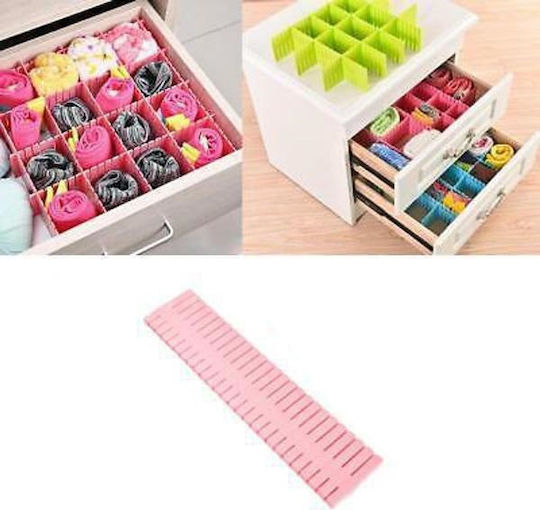 Drawer Organizer for Underwear / Socks in Pink Color 43.8cm 2pcs