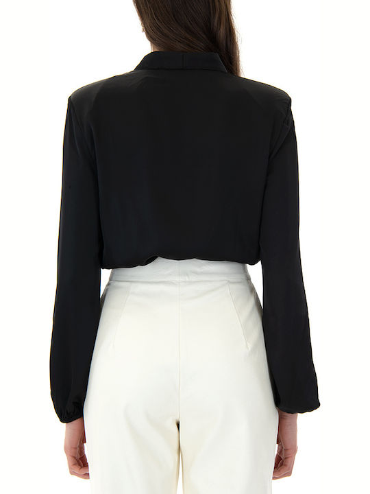 Long Sleeve Bodysuit Black