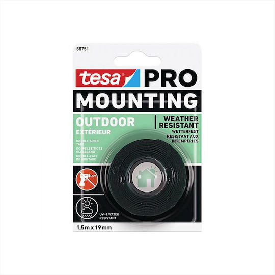 Tesa Double-sided Outdoor Foam Mounting Tape 1.5 M 19 Mm H5575004 Pro