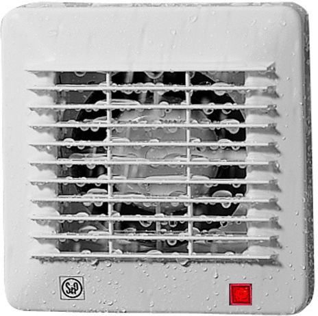 S&P Ventilator Bathroom 98mm White