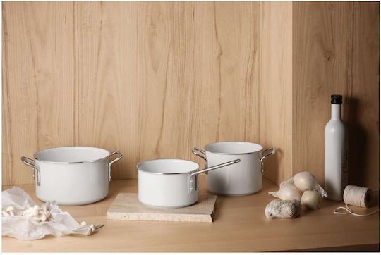 Eva Solo White Line Milk Pot Made of Aluminum 1.8L / 16cm