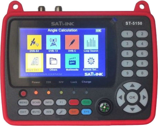 Satlink Digital Signal Level Meter DVB-C / DVB-S2 / DVB-T / DVB-T2 with Display