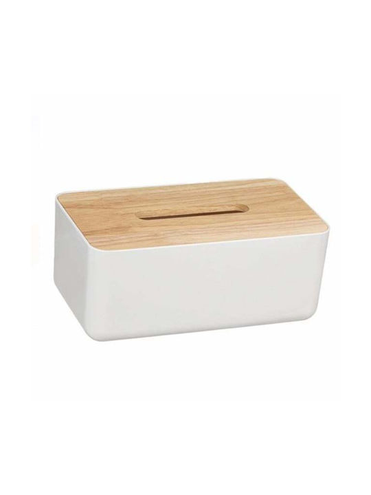 Wooden Napkin Holder White 23x13cm