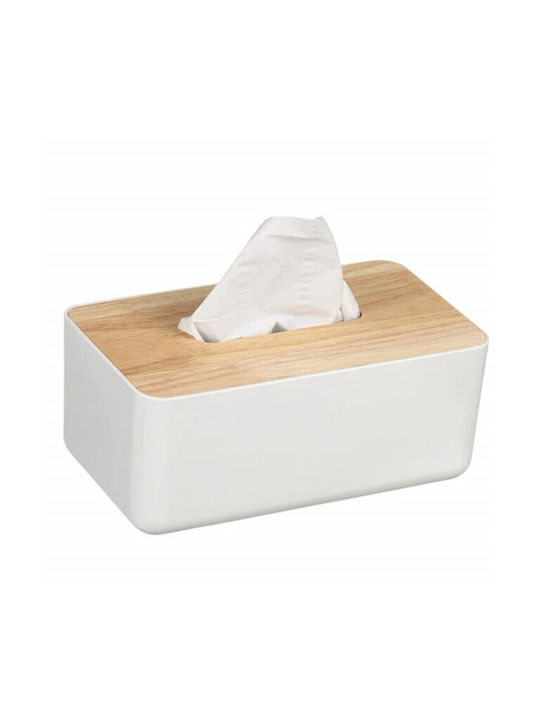 Wooden Napkin Holder White 23x13cm