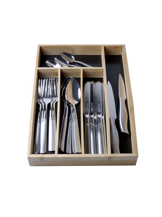 Tăvi Pentru Tacâmuri De Sertar Din Lemn 36x25.5cm Maro