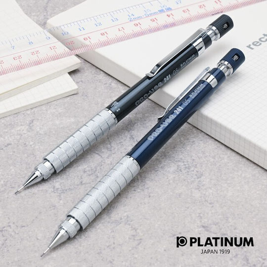 Platinum Mechanical Pencil for Drawing made of Resin Blue