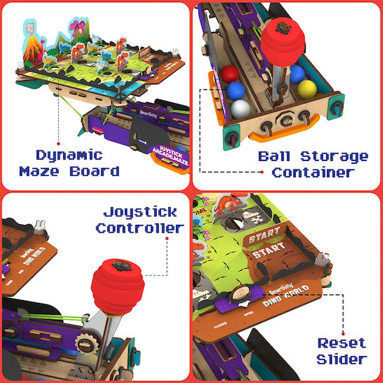 Smartivity Παιχνίδι Κατασκευών Ξύλινo Joystick Arcade Maze