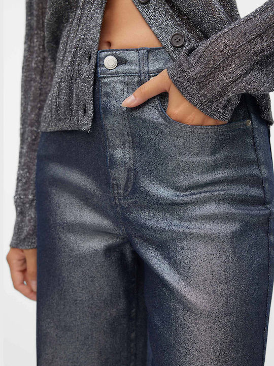 Ψηλόμεσο Γυναικείο Jean Παντελόνι σε Wide Γραμμή Medium Aged Denim