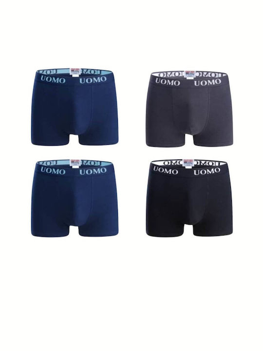 Uomo Set of Kids' Boxers Multicolored 4pcs