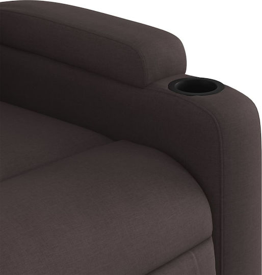 Fotoliu Relax Masaj cu Puf Sc. Coffee 74x86.5x93.5cm