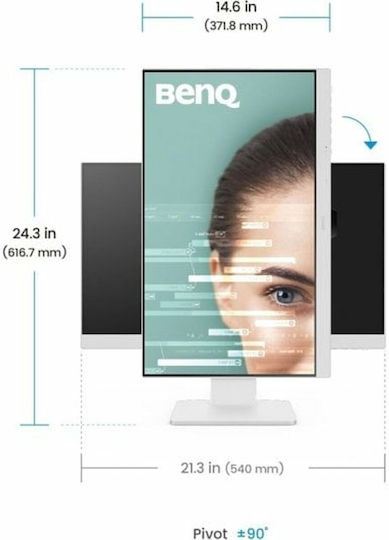 BenQ GW2486TC IPS Monitor 23.8" FHD 1920x1080 With Response Time 5ms GTG White
