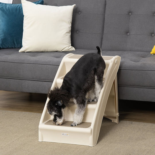 Pawhut Ramp Car for Dog Beige