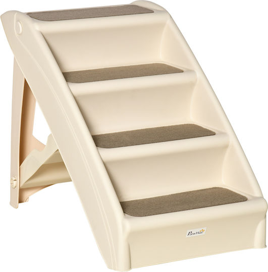 Pawhut Ramp Car for Dog Beige