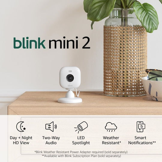 Blink Mini 2 IP Cameră de Supraveghere Full HD 1080p cu Comunicare Bidirecțională