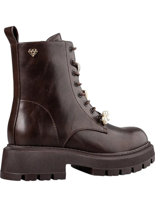 Stiefeletten Damen Braun