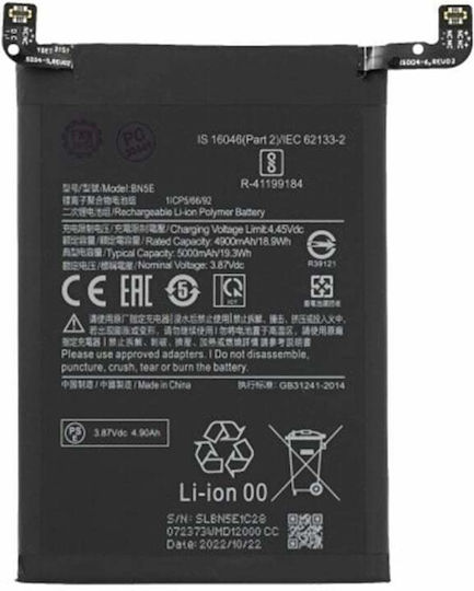 Battery Xiaomi Redmi Note 11 Pro 5g Note 11 Pro+ 5g 5000mah Oem Bn5e 18715 Black