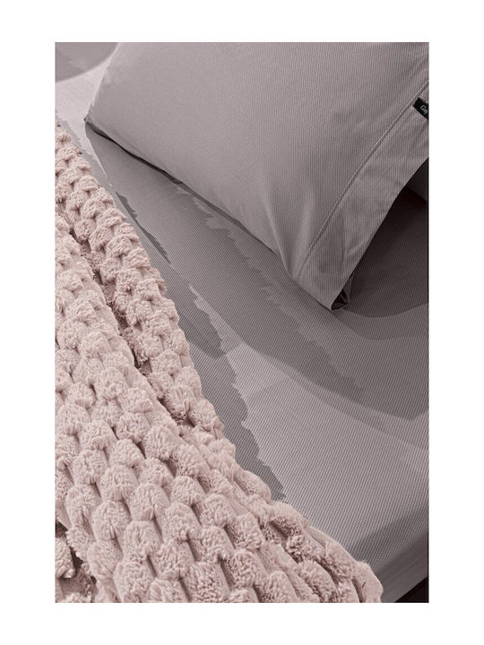 Guy Laroche Elixir Furry Blanket King Size 260x240cm Old Pink